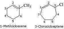 cicloalcheni nomenclatura