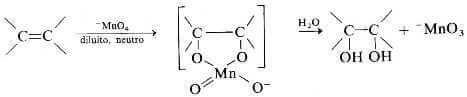 cis-idrossilazione con kmno4