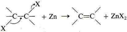 dealogenazione di dialogenuri con zinco