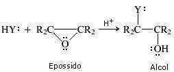 catalisi acida epossido - alcol