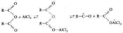 ione acilonio da anidride