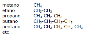 nomenclatura de alcanos