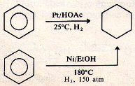 riduzione del benzene a cicloesano