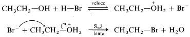 sintesi alcoli sn2