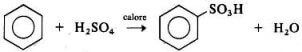 solfonazione del benzene