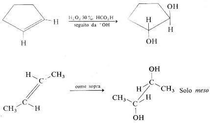 trans-idrossilazione di alcheni