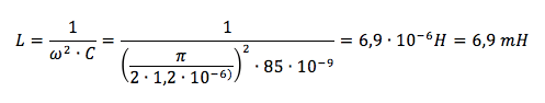 Calcolo dell'induttanza in un circuito LC