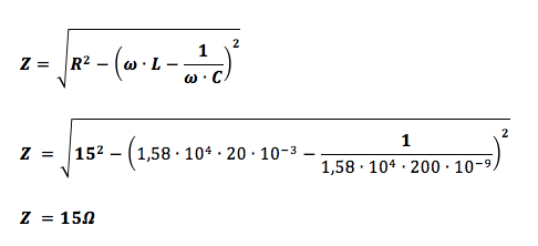 calcolo impedenza circuito rlc