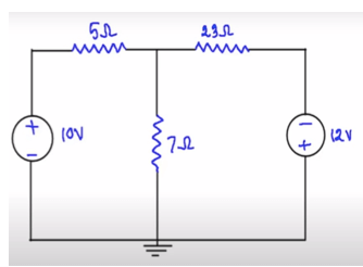 Circuito elettrico e verifica del teorema di Tellegen