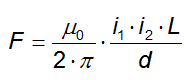 forza tra correnti parallele