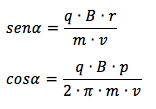 Raggio e passo dell'elica formula inversa