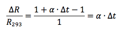 variazione percentuale resistenza