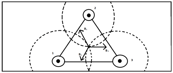 Vettore campo magnetico generato da ogni filo