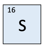 Numero atomico dello zolfo