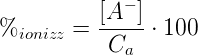 Percentuale di ionizzazione