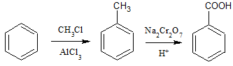 sintesi acido benzoico