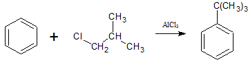 sintesi t-butilbenzene